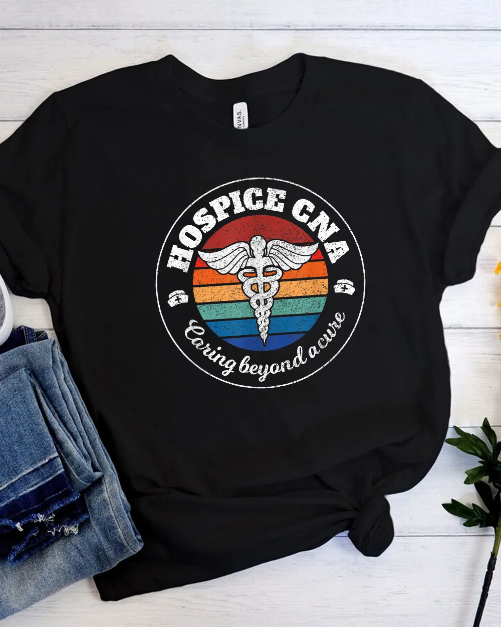 Hospice CNA Certified Nurse Assistant Palliative Care T Shirt Unisex Standard T-Shirt black s