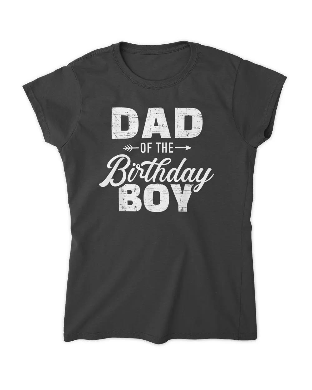 Dad of the birthday boy matching family party T-Shirt Women's Soft Style Fitted T-Shirt black s