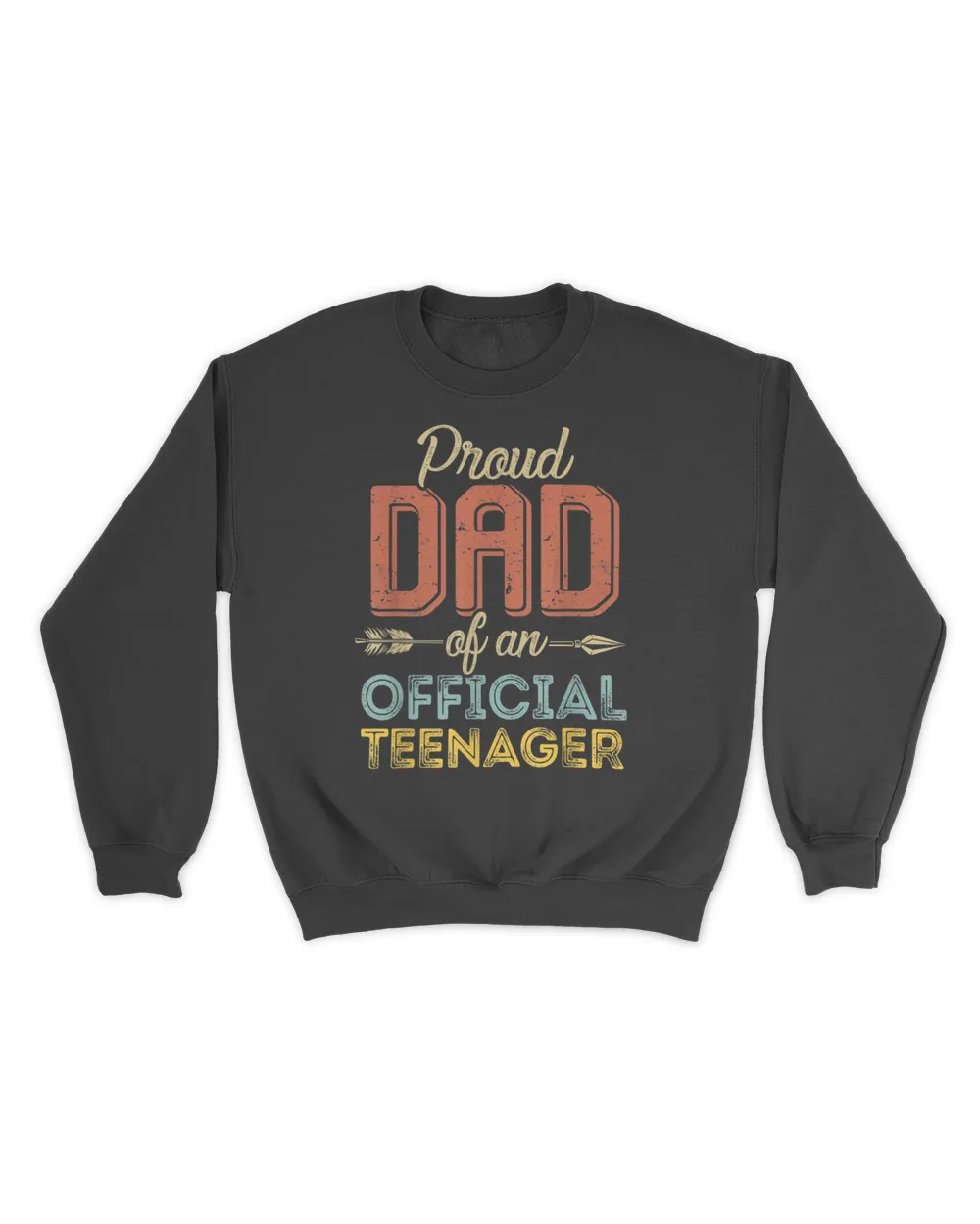 Proud Dad of Official Teenager 13th Birthday 13 Yrs Old T-Shirt Unisex Sweatshirt black s