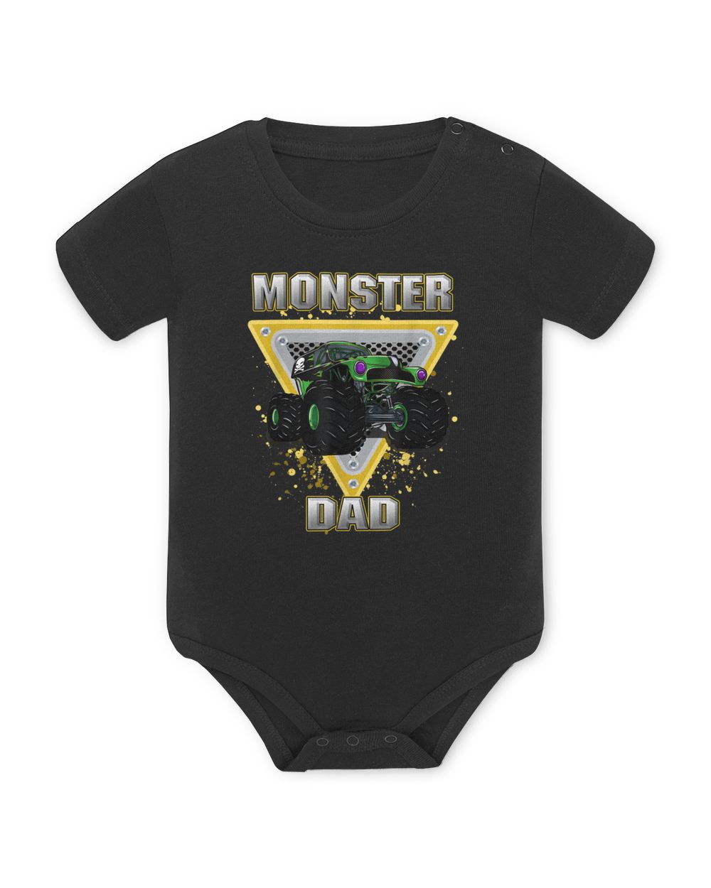 Monster Truck Dad T-Shirt Baby Bodysuit - EU black 3m